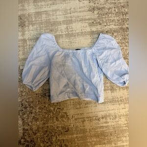 Sanctuary Sky Blue Textured Top